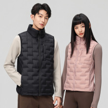 秋冬季男款羽绒服马甲新款轻薄立领外套女休闲时尚马夹保暖背心男