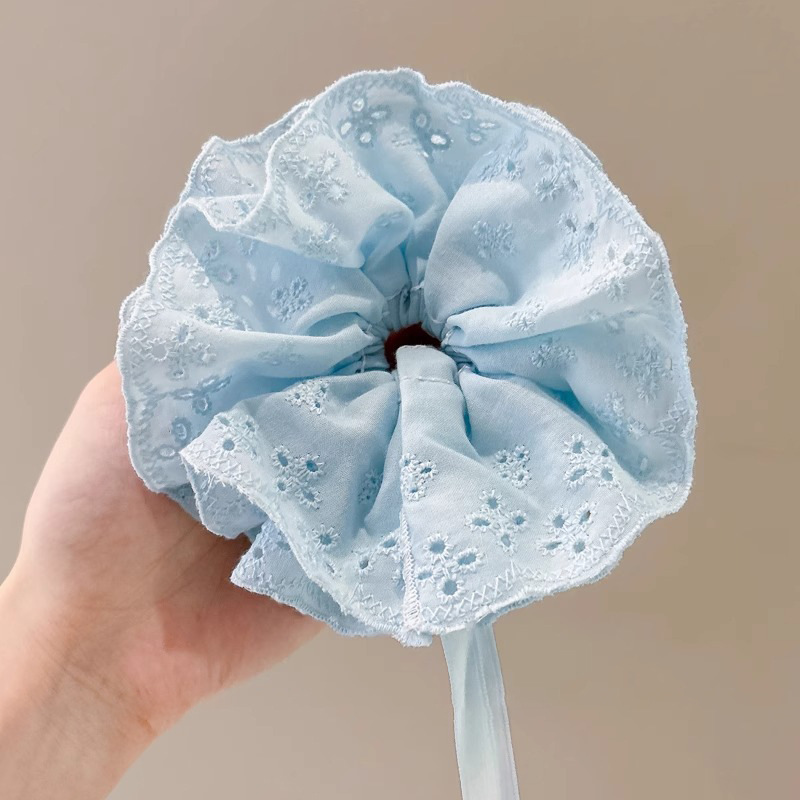Nuevo estilo francés elegante chica con cola de caballo temperamento cuerda para la cabeza sentido de alta gama bola cuerda para el cabello moda estilo de explosión intestino grueso