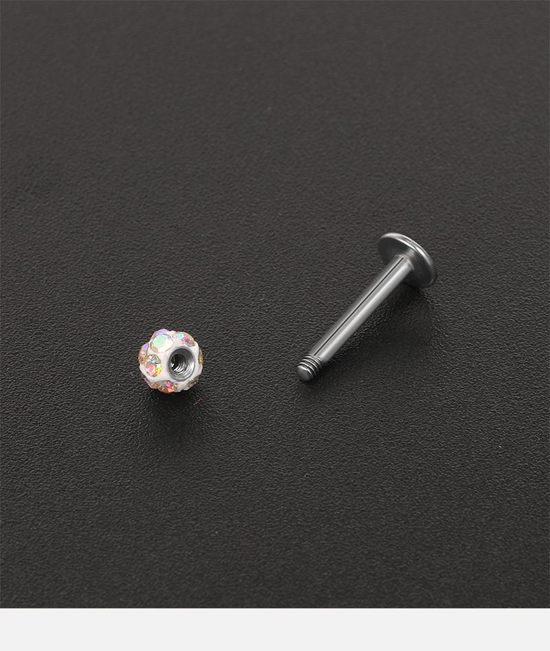 European American Silver Straight Rod Multi-Diamond Ball Stud Earrings, Korean Fashion Zircon Gold-Plated Jewelry detail image 8