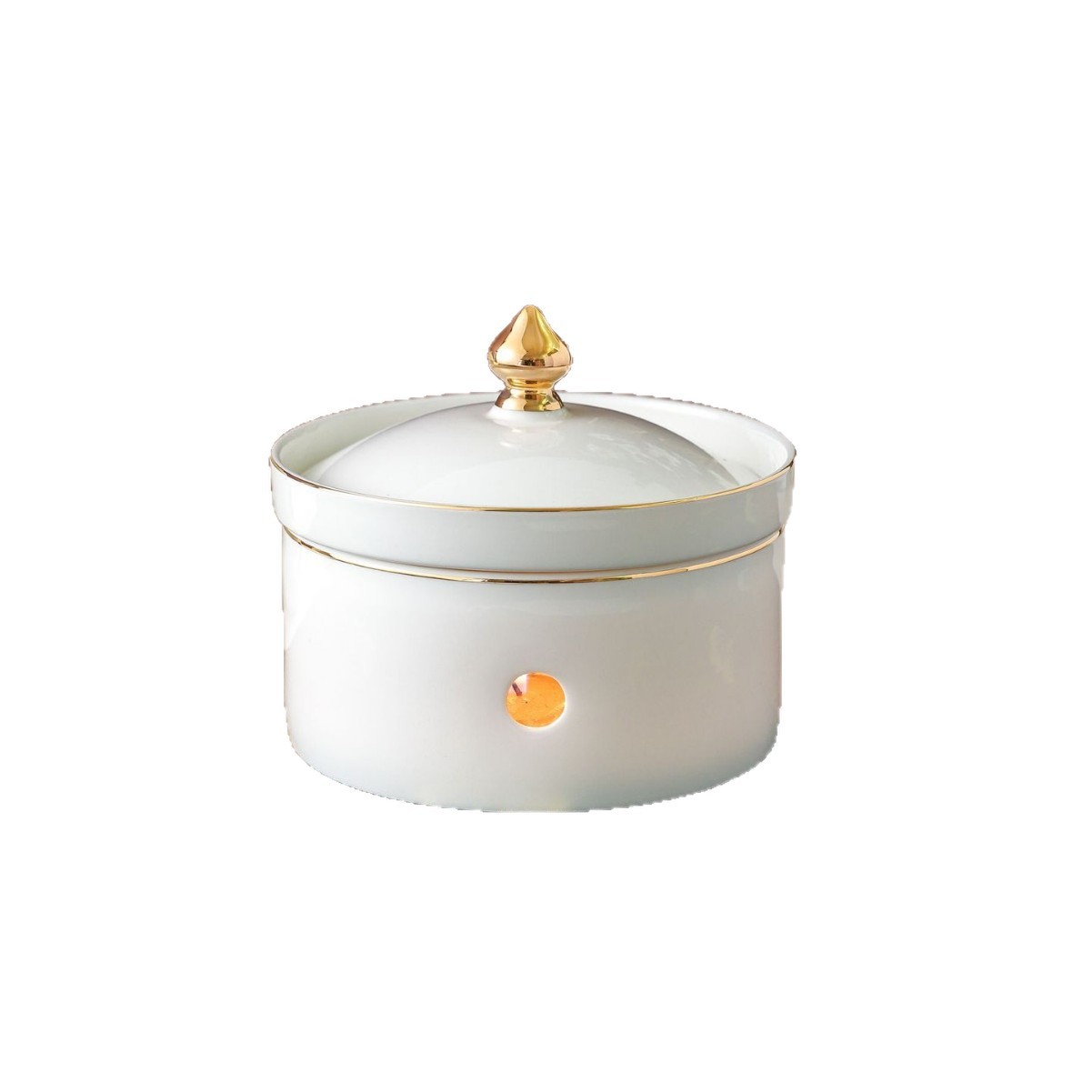 Olla de porcelana de hueso de Phnom Penh con tapa, olla de nido de pájaro, olla de ginseng de alas, olla de calentamiento de velas, logotipo personalizado para el hogar