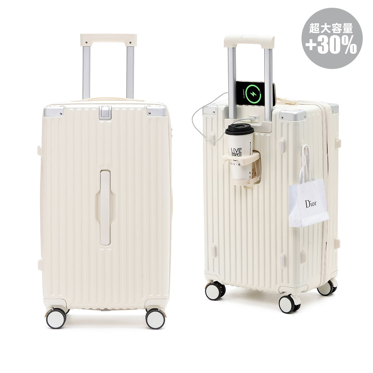 26-inch trolley case ventas directas de fábrica 28-inch gran capacidad mujer estudiante equipaje hombres multi-funcional viaje contraseña equipaje