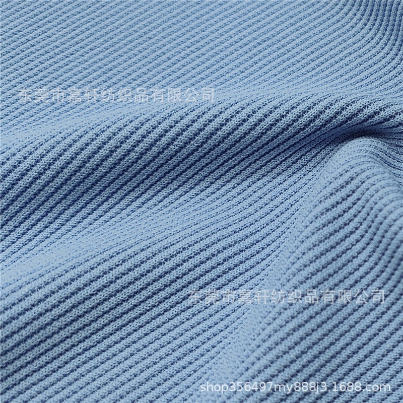 现货 纳米条240克裤装面料 涤纶弹力罗纹坑条布料 时装休闲面料