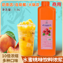 10倍浓缩果汁水蜜桃饮料浓浆糖浆冲饮火锅店自助餐奶茶店专用原料