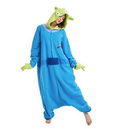 Elfo de mascotas Bao Ke Meng Yibei Azul Elfo de Dibujos Animados de una sola pieza de dibujos animados pijamas estudiante co hombres y mujeres ropa de rendimiento transfronterizo