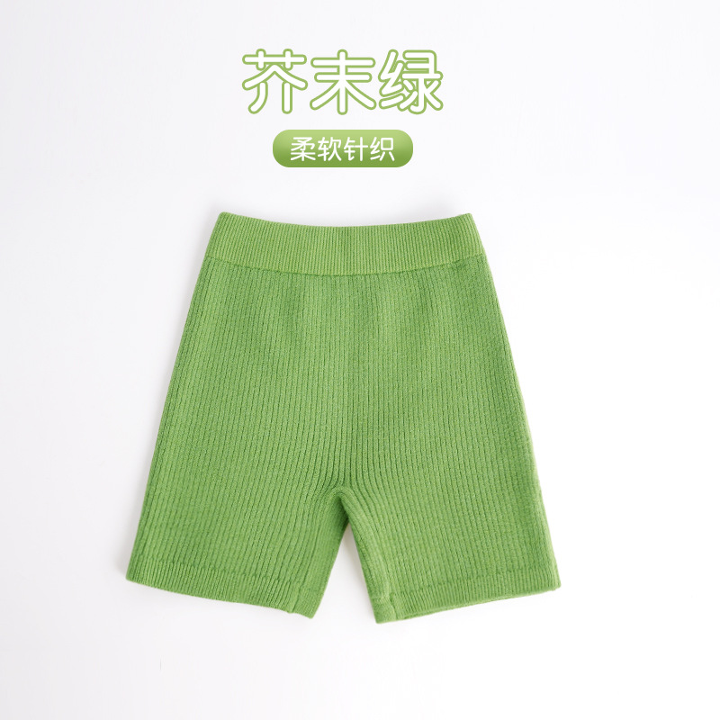 Suéter de práctica de baile para niños Otoño e Invierno ropa de práctica de manga larga pantalones cortos de punto de fondo suave cálido para niñas pantalones de baile