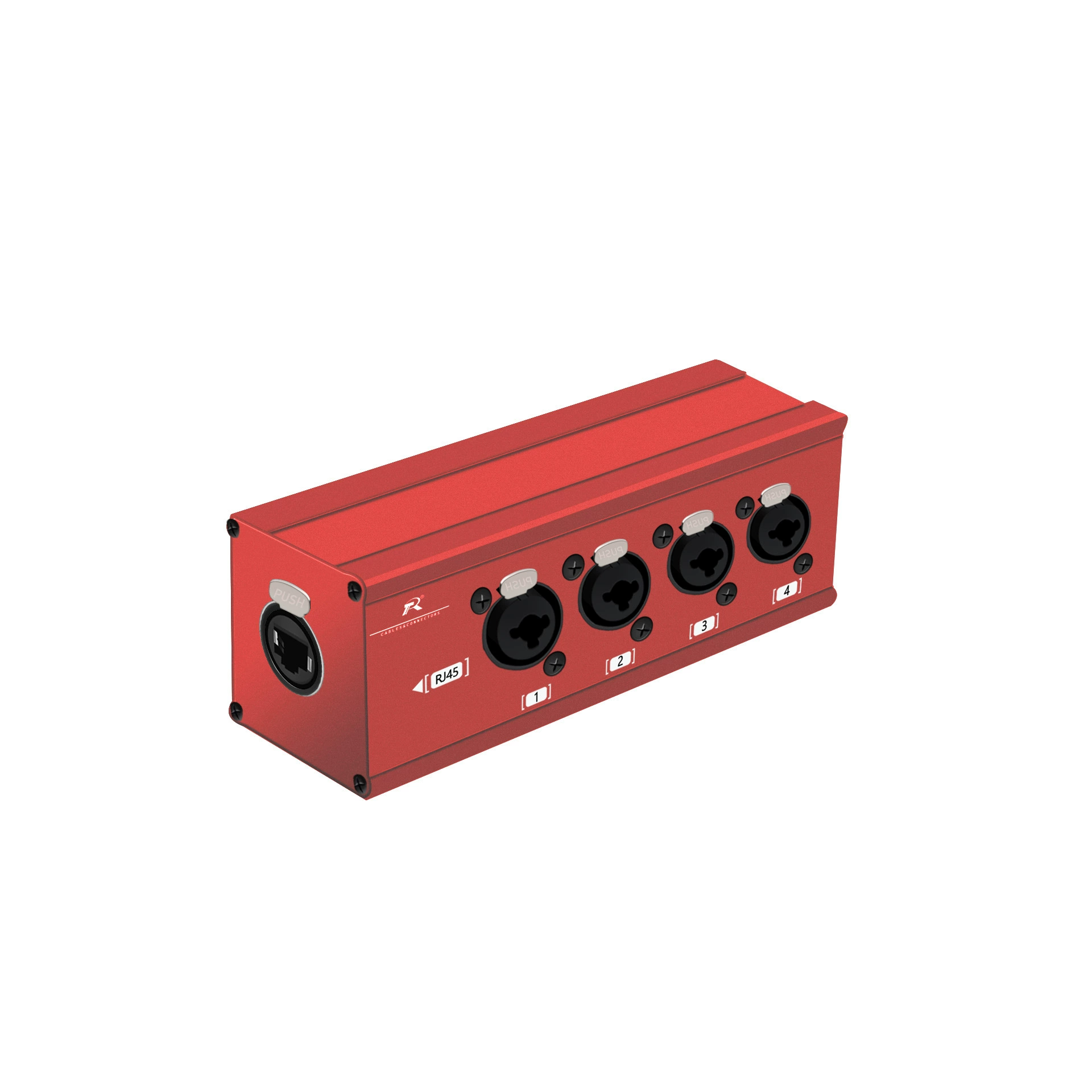 4-проводной XLR на RJ45 передаточный бокс многоканальный бокc расширения кабелей сбалансированный сигнал аудио кабель адаптер коробка
