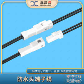 定制生产2P防水对插线摩托车微型防水接插件汽车连接器公母对接线