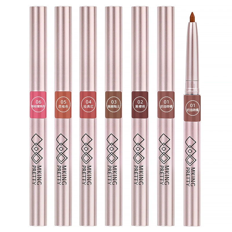 Lip pencil, waterproof lipstick, matte makeup primer, long-term effect, internet celebrity