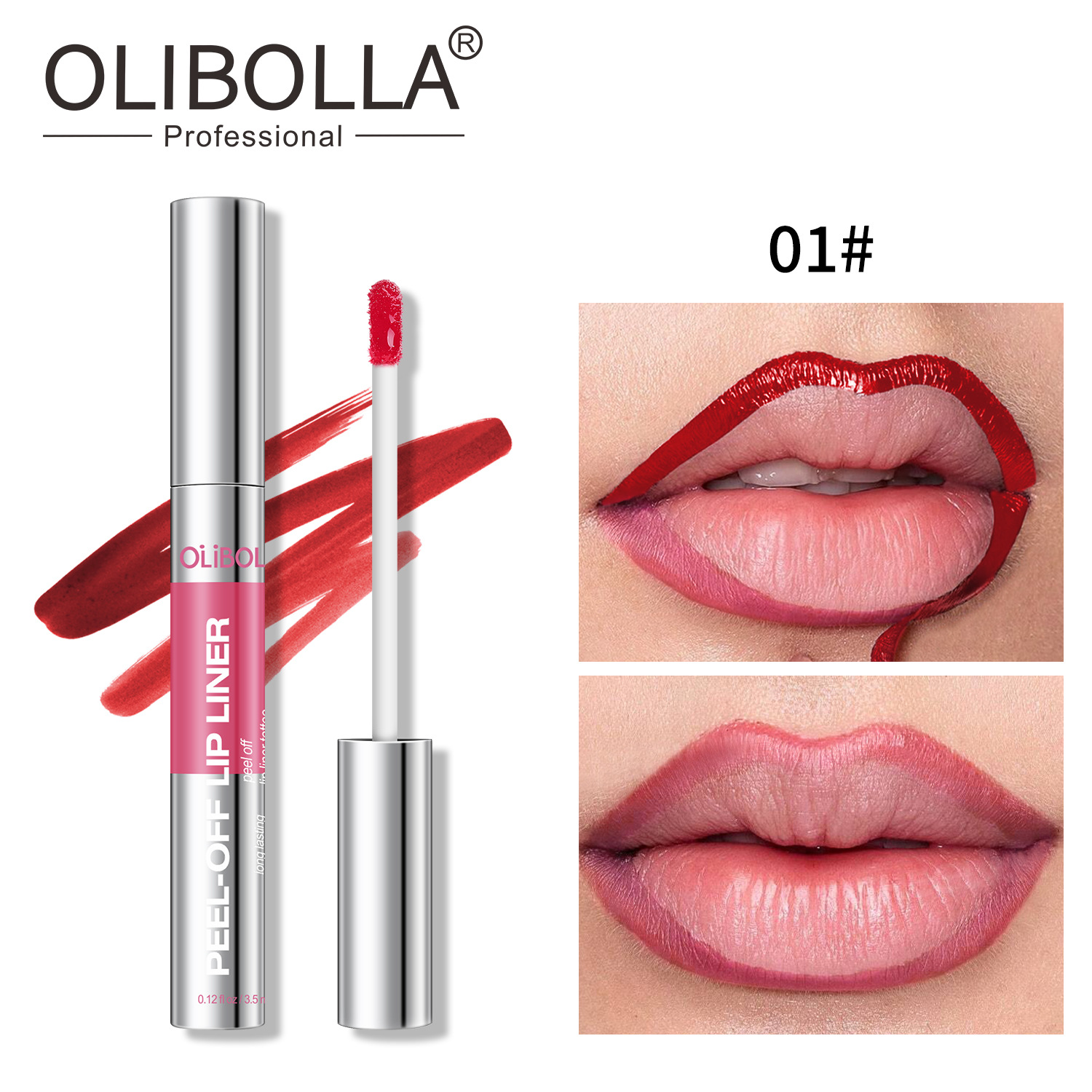Explosión transfronteriza olibolla 8 colores mate peel lipstick duradero impermeable fácil de colorear lápiz de rayado de labios