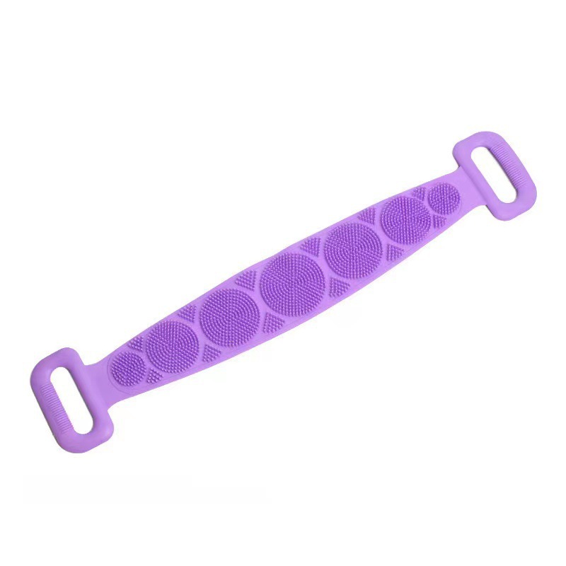 Toalla de baño de silicona de doble cara Toalla de baño de sello largo tira hacia atrás fuerte espalda frotar barro Toalla de baño espalda frotar baño artefacto