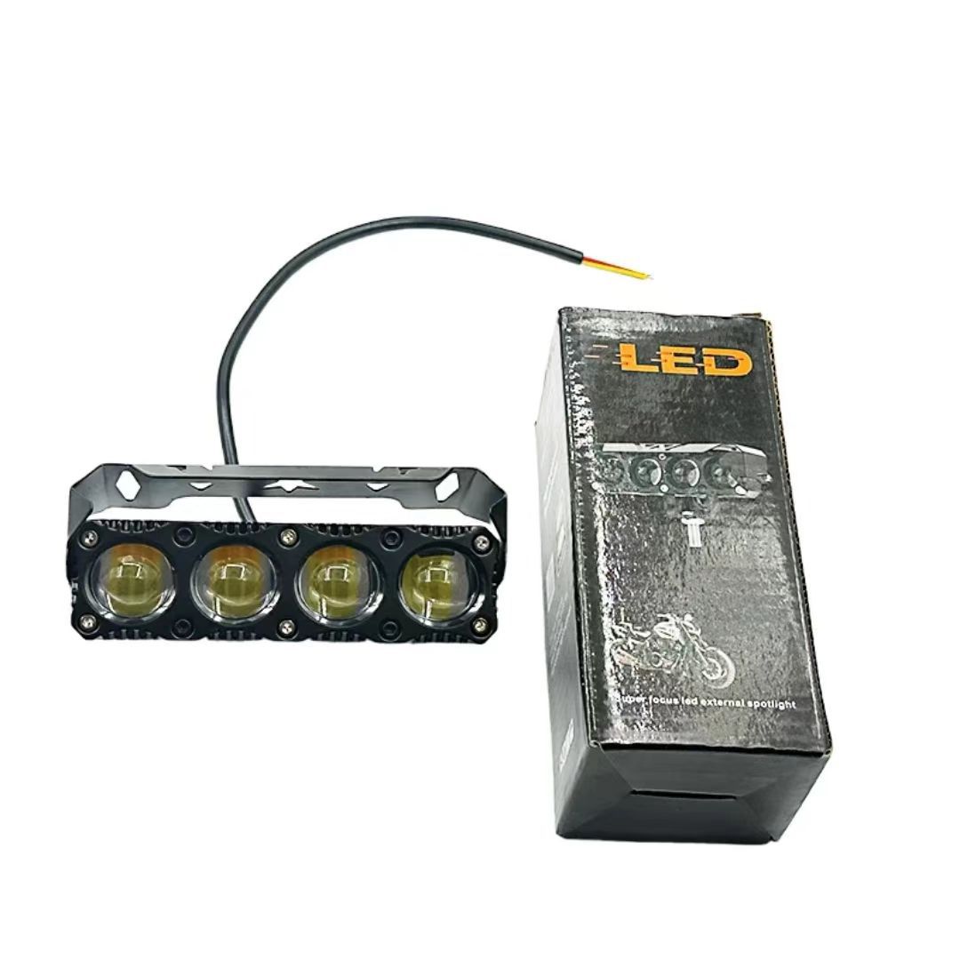 Faros LED de motocicleta tres, cuatro y cinco ojos luces cercanas y lejanas impermeables para vehículos eléctricos