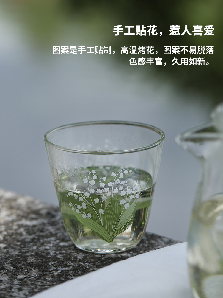 5YA1 wholesale teapot glass tea set heatable transparent teapot thickened tea water separation tea cup home