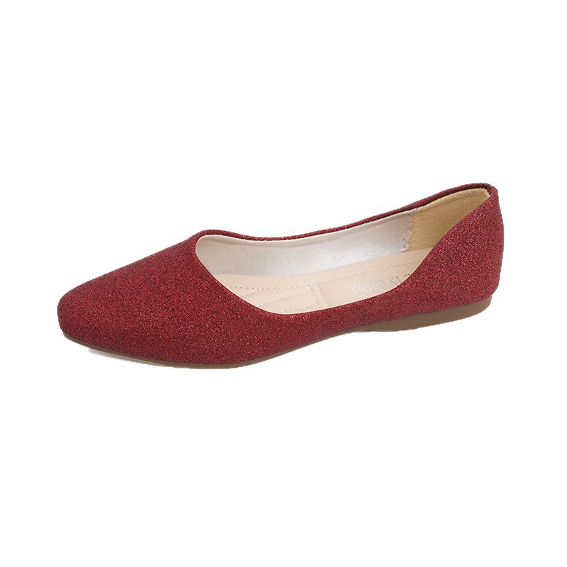 Comfortable Square-toe Ballet Flats For Women Large Size Shoes_voghion.com