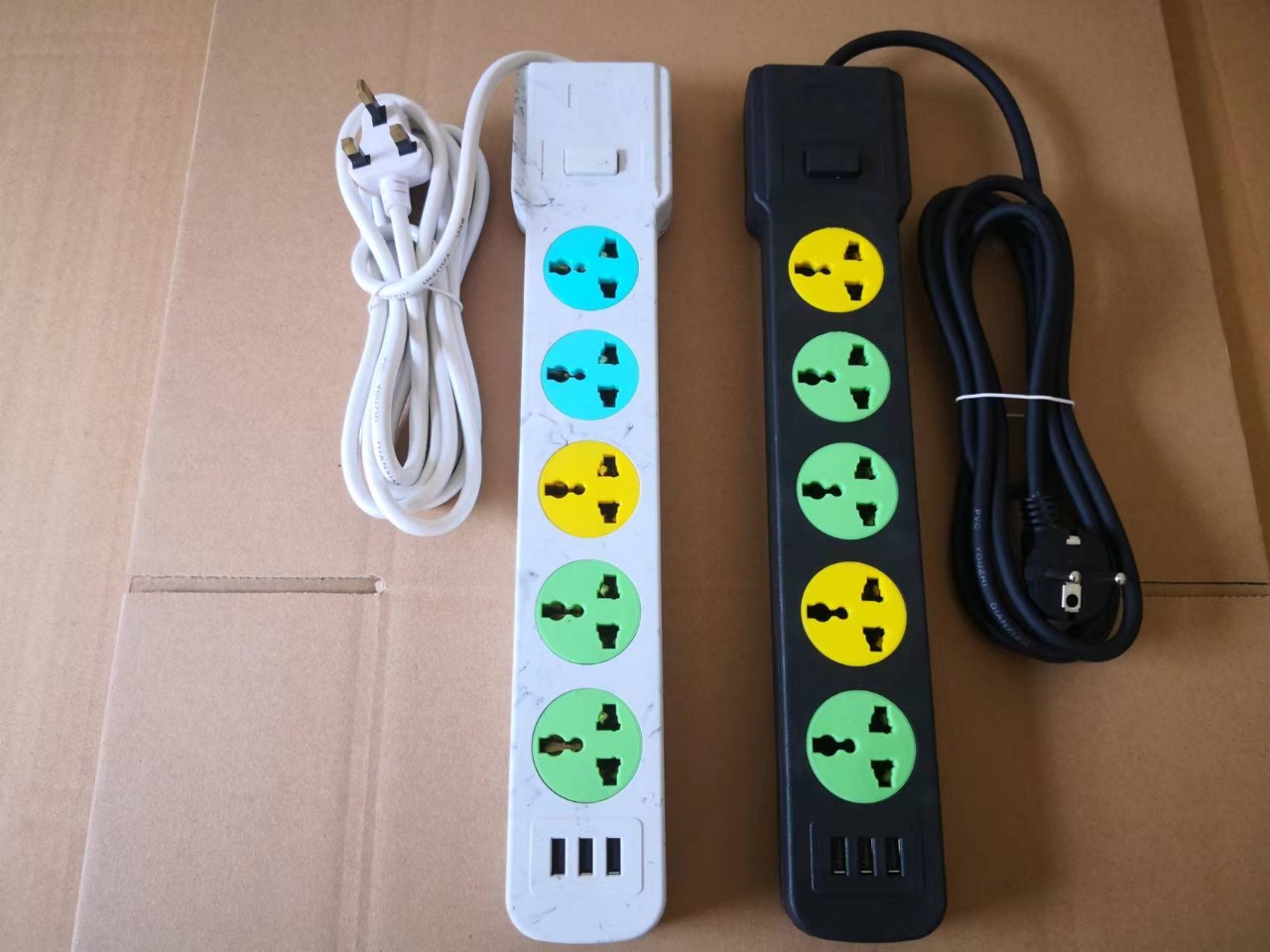 Enchufe de exportación de comercio exterior con USB hogar multi-funcional estándar británico estándar europeo fila enchufe poroso con interruptor socket Placa de cableado