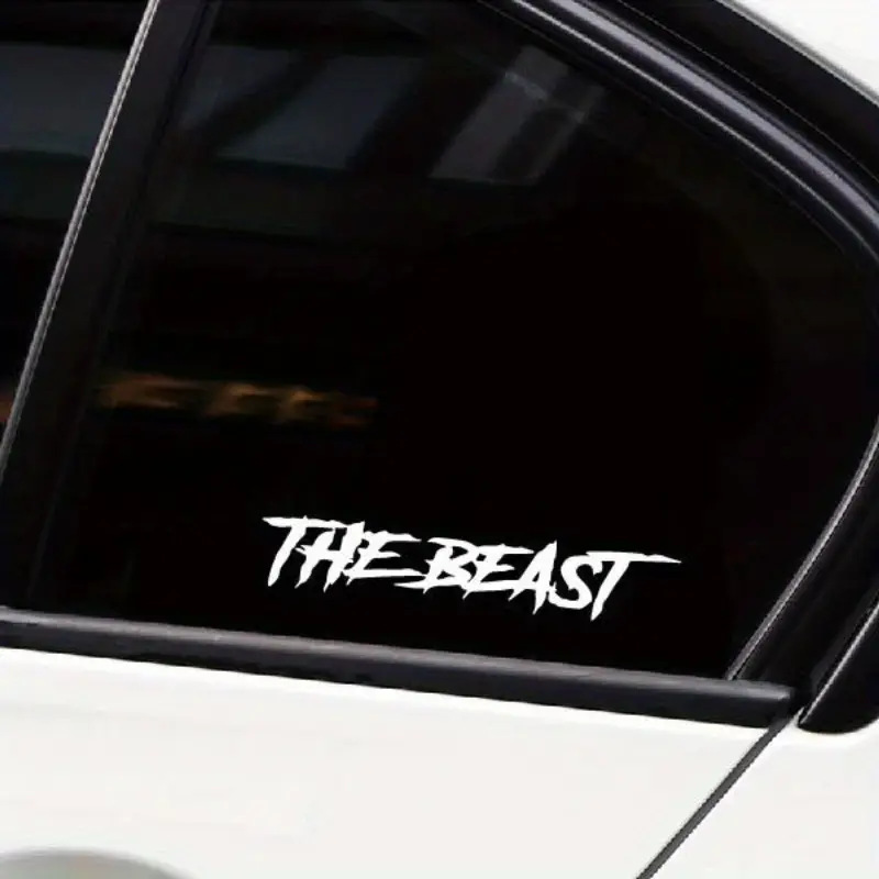 跨境爆款THE BEAST野兽个性创意车贴装饰车身玻璃装饰贴亚马逊|undefined