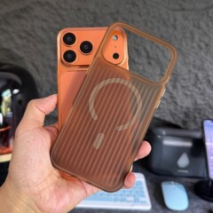 iPhone17promax用ケース、波型模様、マグネット式、Apple16用肌触りマット、15用耐衝撃保護ケース