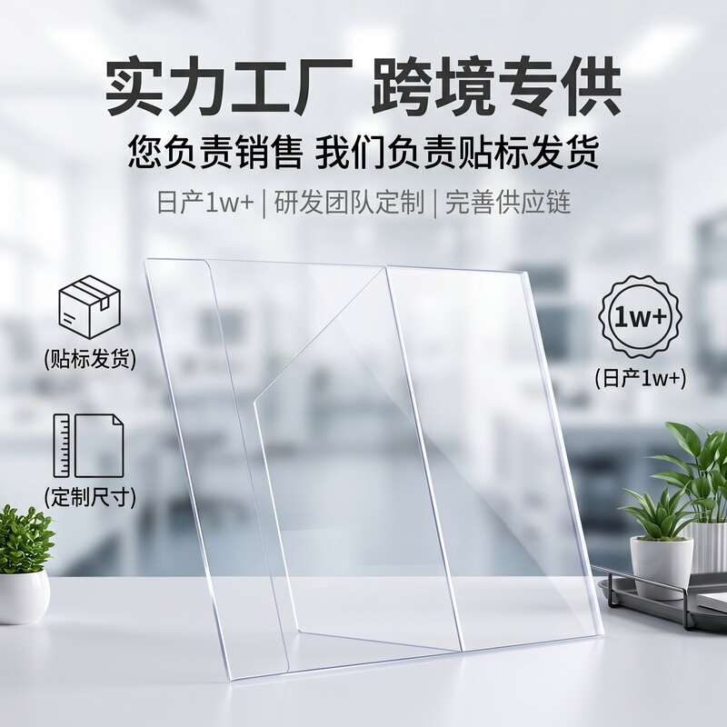 [Cross-Border Exclusive] Acrylic Portable Foldable Photo Frame for Business Trips, Travel, and Family Portrait Display Stand