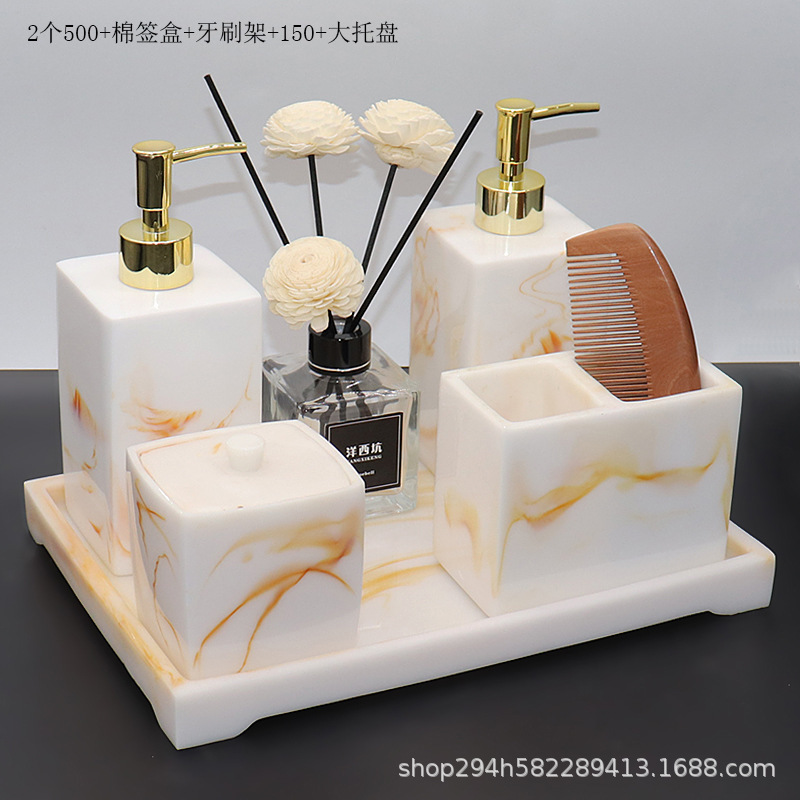 ヨーロッパ式モデルルーム樹脂風呂五点セット新婚プレゼント樹脂風呂セット洗面セット置物|undefined