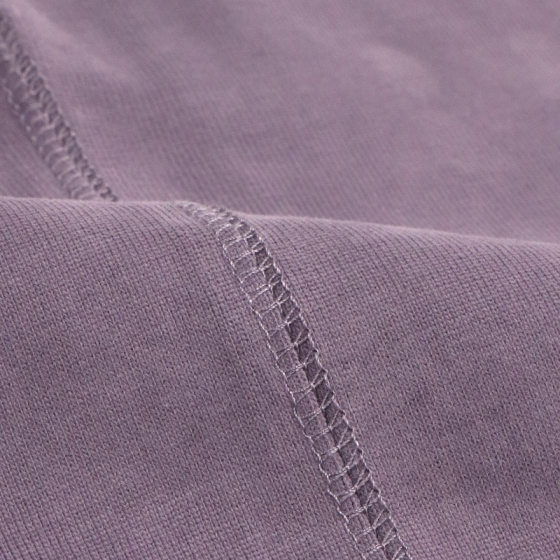 300g heavy carbon sanding black cloth purple short sleeve T-shirt cotton light purple loose T-shirt for men and women TEE