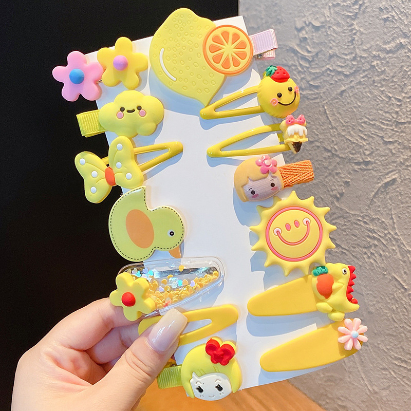 夏季儿童毛绒发卡侧边夹小香风头饰女童不伤发高级感可爱发夹|undefined