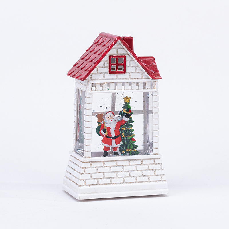 クリスマス装飾サンタナイトライトホワイトヨーロピアンスタイルクリスマス小さな家の装飾品発光クリスマスギフト|undefined