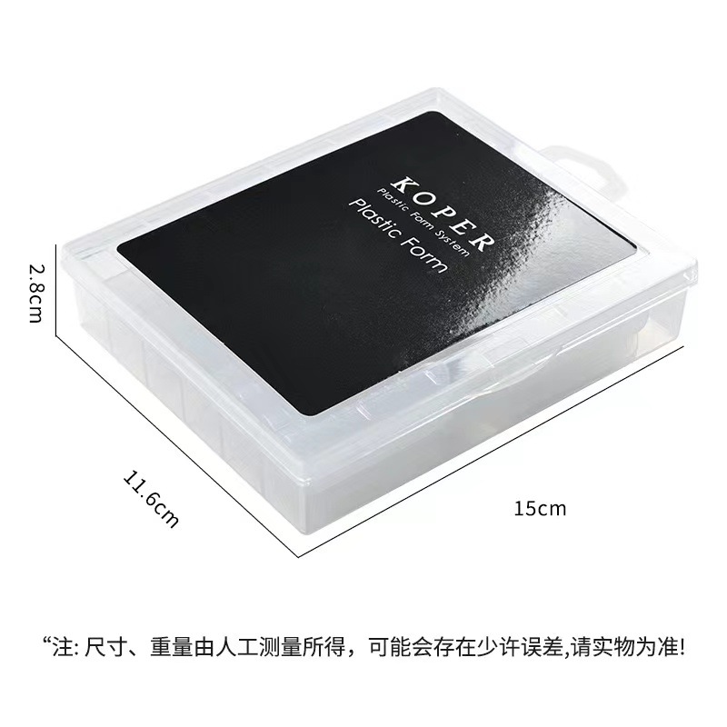 Patrón de uñas transfronterizas cristal molde de uñas cristal extensión sin soporte de papel fototerapia rápida extensión de uñas 120 piezas en caja