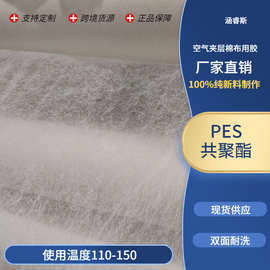 PES热熔胶膜 树脂胶水 粘棉布 空气层用 热熔胶膜 胶水热熔胶网膜