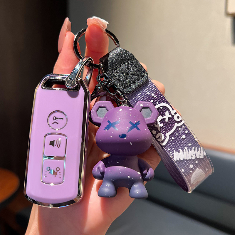 Imágenes aplicables Fosha 350 funda de llave de motocicleta agrietada 125 Xindazhou ns125la/PCX150 funda de hebilla