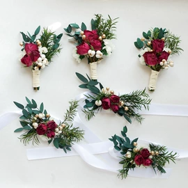 永生花;干花;婚礼胸花