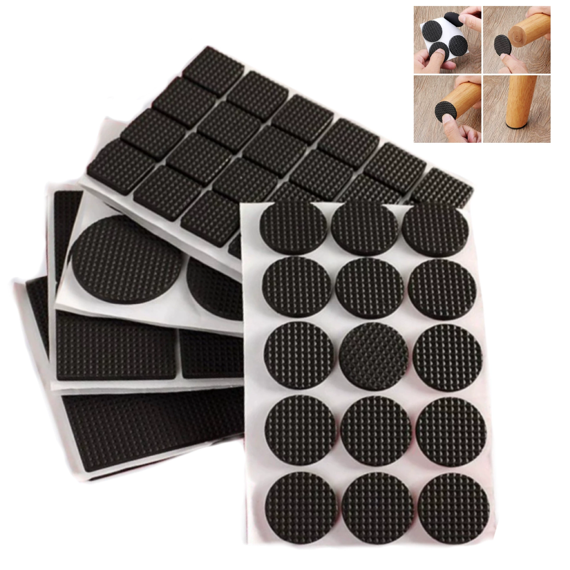 Оптовые подушечки для ног стола, нескользящие, утолщенные, многофункциональные, подушечки по размеру, мебельный стол, стул, табурет, противоизносные защитные подушечки для ножек стола