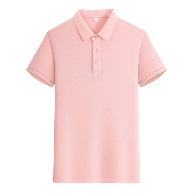 Polo de manga corta de algodón Pima de alta gama con solapa de negocios, polo de algodón para hombre, ropa de trabajo personalizada.