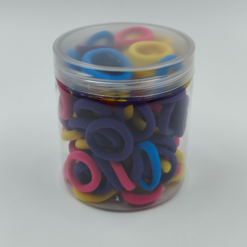 Fábrica directa enlatada de alta elasticidad no daña cabello de cabello de chicas anillo de toalla simple banda de goma cabello de cabello anillo de cabello de bebé