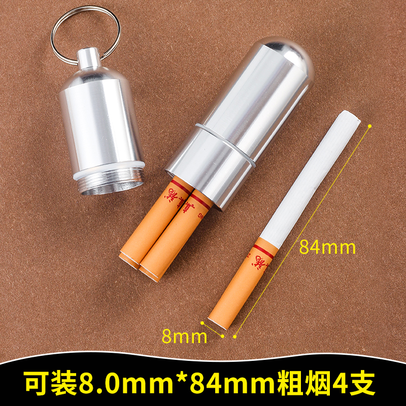 Caja de cigarrillos impermeable sellada con metal, cigarrillos finos, 10 paquetes de cigarrillos gruesos y delgados, cajas portátiles para hombres.