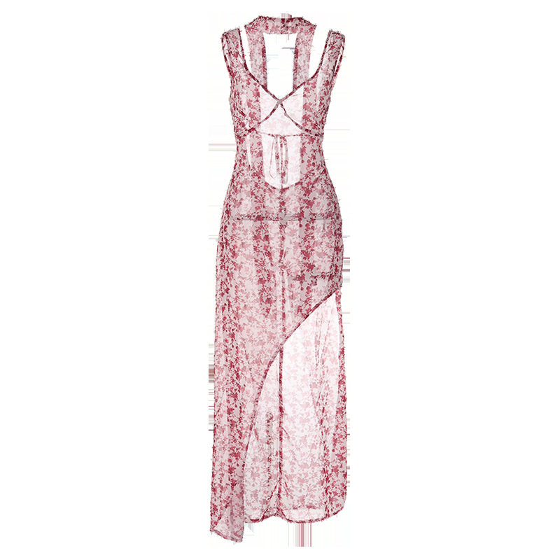 126g Weight Maxi Long Dress Dress Length Type Sleeveless Sleeve Length Sheath Dress Dresses Type Spandex, Polyester, Chiffon Fabric Type Mid Waist Waist Line Daily, Beach Occasion V Neck Neckline Slim Fit Type Ditsy Floral Pattern Summer Season Women's Gender Printing Design Vacation Style Wholesale Women's Vacation Printing Ditsy Floral Daily Beach V Neck Sleeveless Sheath Dress 14