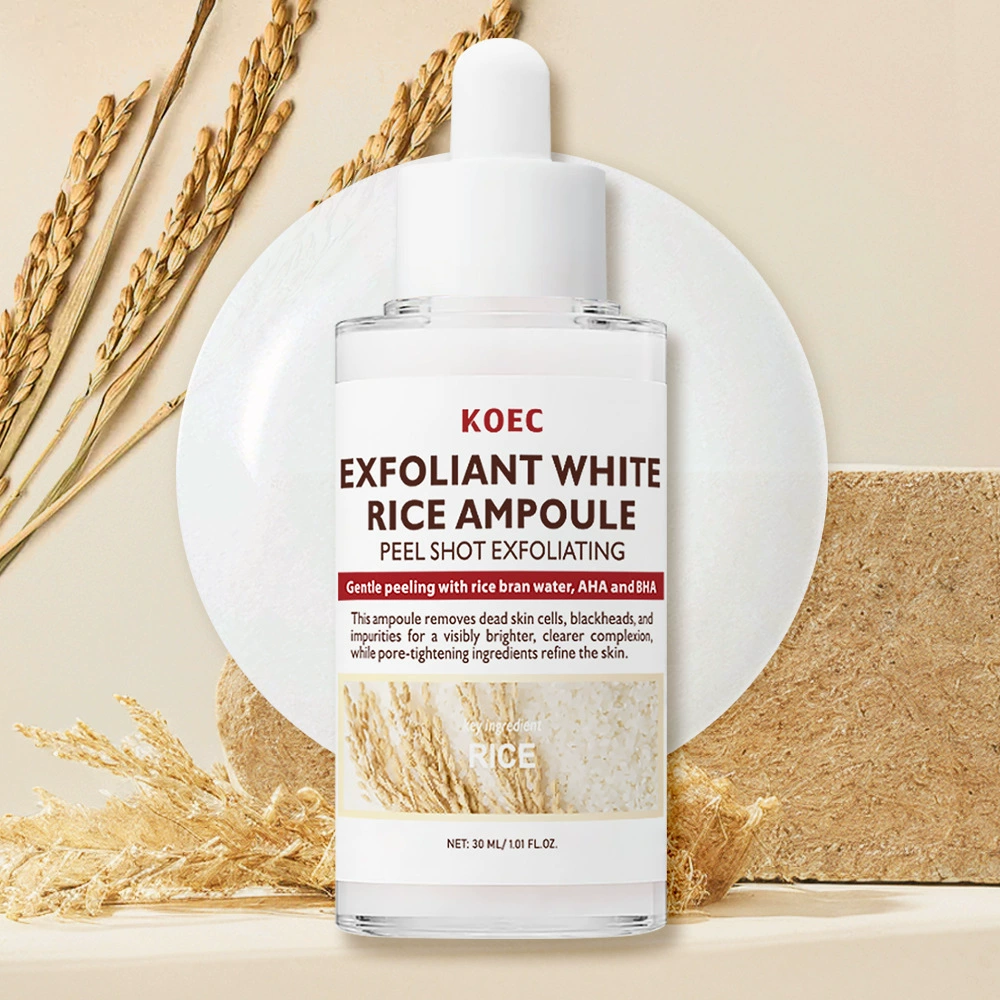 Exfoliating Essence KOEC Rice Moisturizing, AHA BHA, 30 g (Rice / Black Rice / Turmeric)