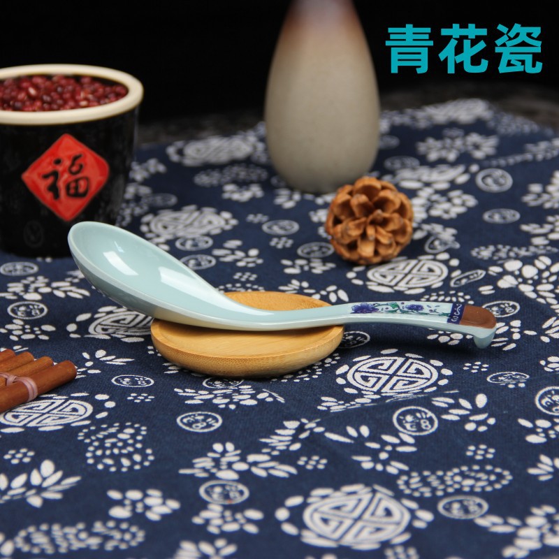 파란색과 흰색 도자기 17*4cm