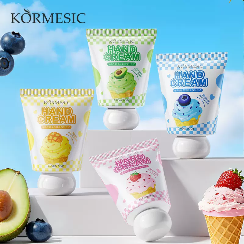 KORMESIC全英文水果冰激凌护手霜hand cream秋冬季滋润跨境外贸