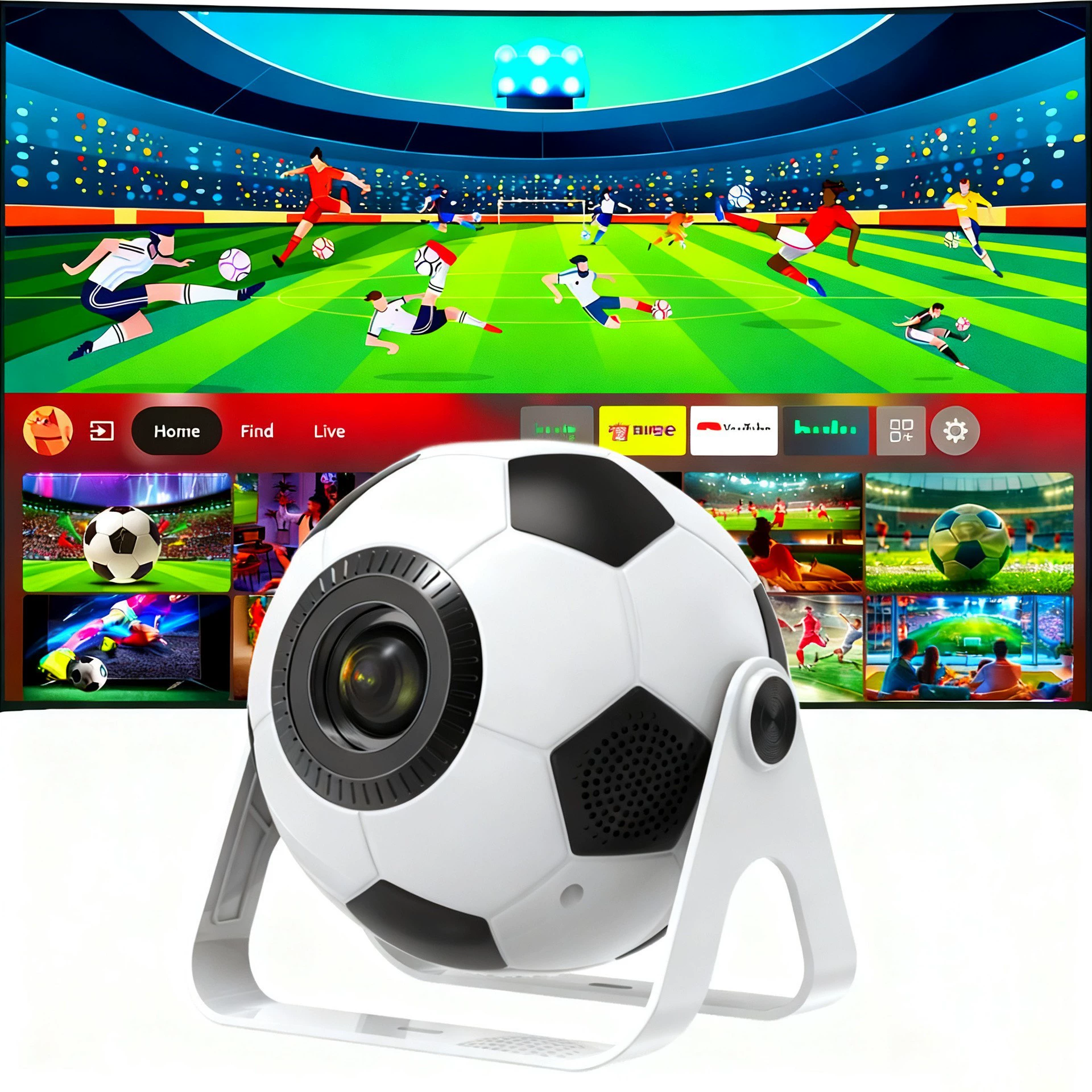 Проектор HY300 Pro, портативное декодирование 4K, Wi‑Fi6 и Bluetooth, 160 ANSI люмен