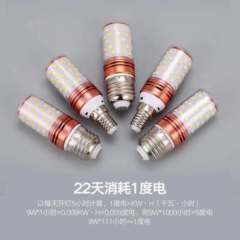 LED bulb, energy-saving lamp for hotel, with screw socket