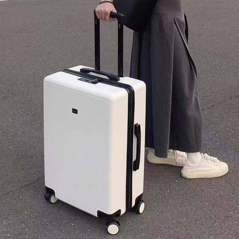 日系行李箱男商务拉杆箱女学生旅行箱万向轮密码箱20寸登机箱拉链|undefined