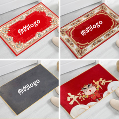 廠家定 做廣告墊印字吸水紅地毯花式3D彩印刺繡進門入戶廣告地墊