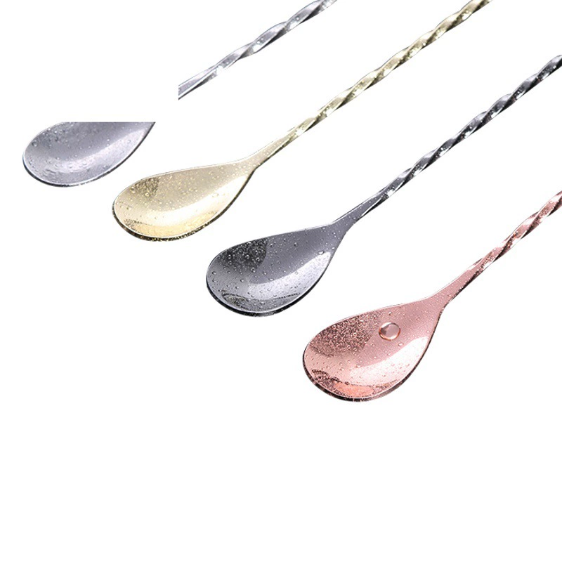 Нержавеющая СТАЛЬ МИКСЕР ложка бар ложка миксер можно повесить коктейль миксер палку молоко чай Смешивание ложка барная ложка