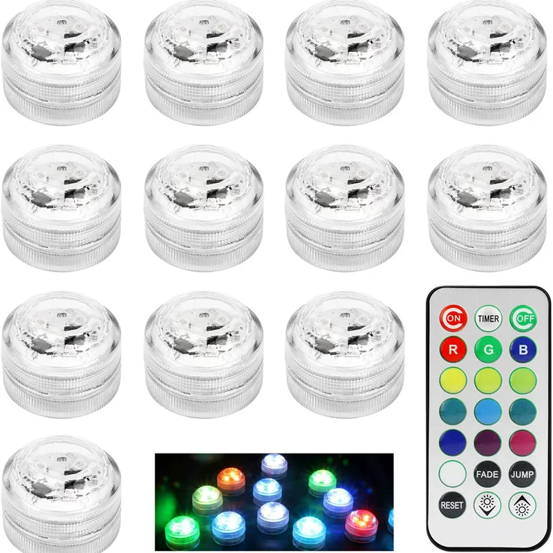 Переходная граница 3CM diving light LED цветной дистанционное управление алмазная ручка свет ом, регулируемая по времени световая декоративная светильник для бассейна