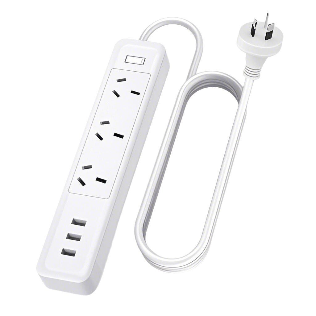 厂家批发澳标专孔3口USB插线板出国旅游手机平板智能识别快充排插