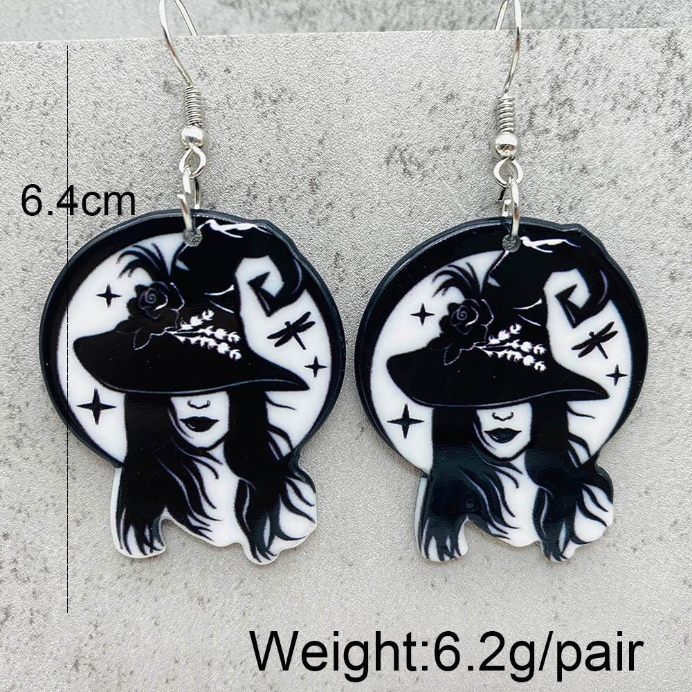 1 Pair Cartoon Style Cartoon Character Arylic Drop Earrings display picture 6
