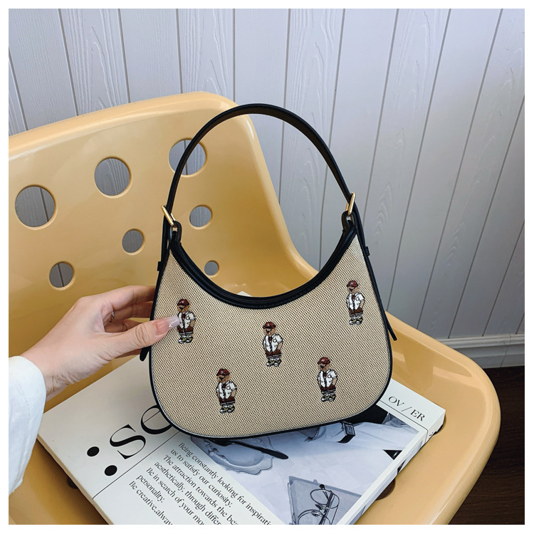 Shoulder Bag For Women Canvas Crossbody Bag Temperament Style_voghion.com