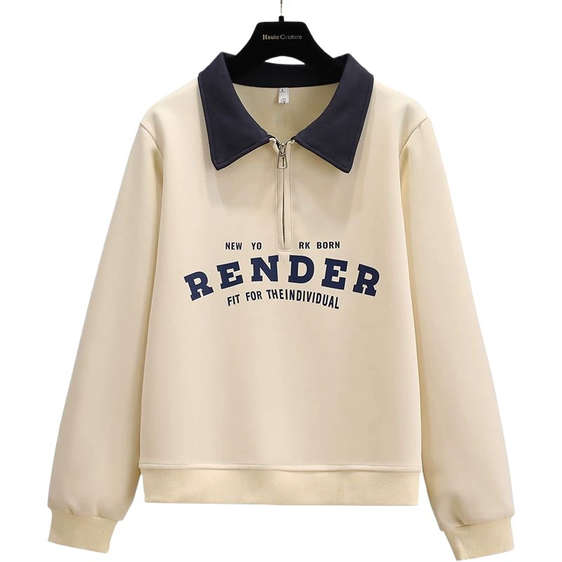 Футболка-поло больших размеров, новинка весны, осени и зимы 2025 года, модная, с классическими плечами, для полных женщин, скрывает живот и создает эффект стройности.