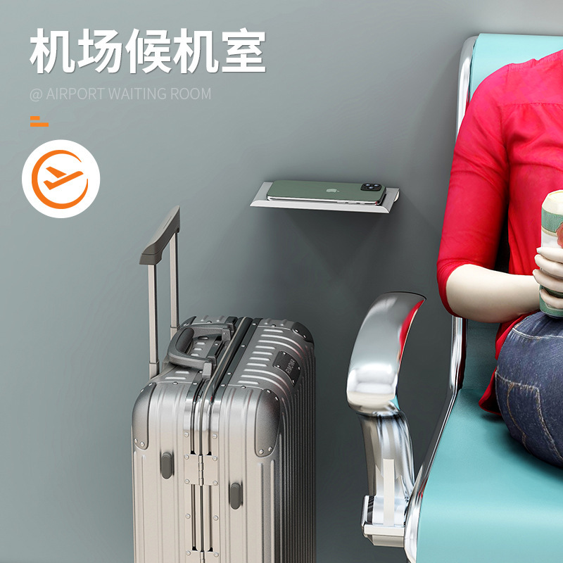 携帯電話のロール紙の棚の宇宙のアルミニウムのティッシュの棚の壁掛け式の北欧の簡単な浴室の棚は穴を開けないでトイレに行きます。|undefined