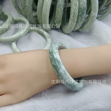 天然岫玉手镯油翠雪花玉玉镯子大量现货自产自销货源稳定