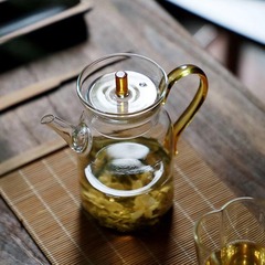 玻璃壺綠茶壺仿宋執壺耐高溫可煮小壺紅茶泡茶壺小宋壺簡約花茶壺